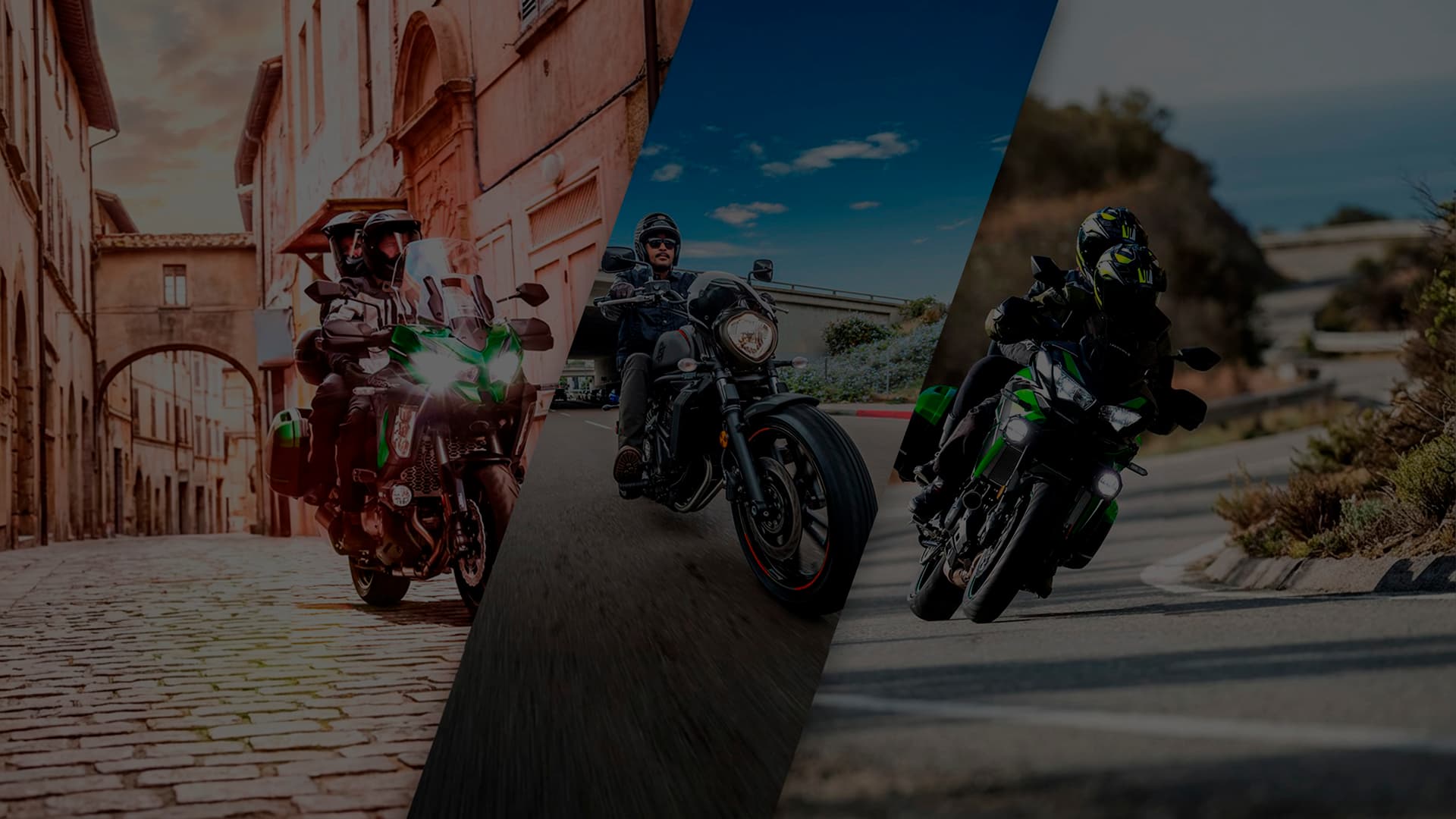 Moto Kawasaki em destaque