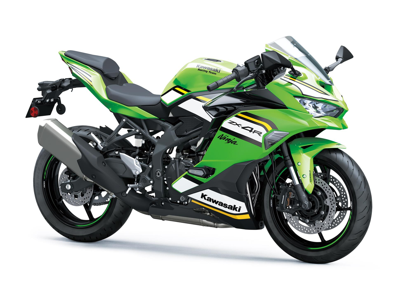 NINJA ZX 4R SE - 2025 na cor LIME GREEN/EBONY/PEARL BLIZZARD WHITE